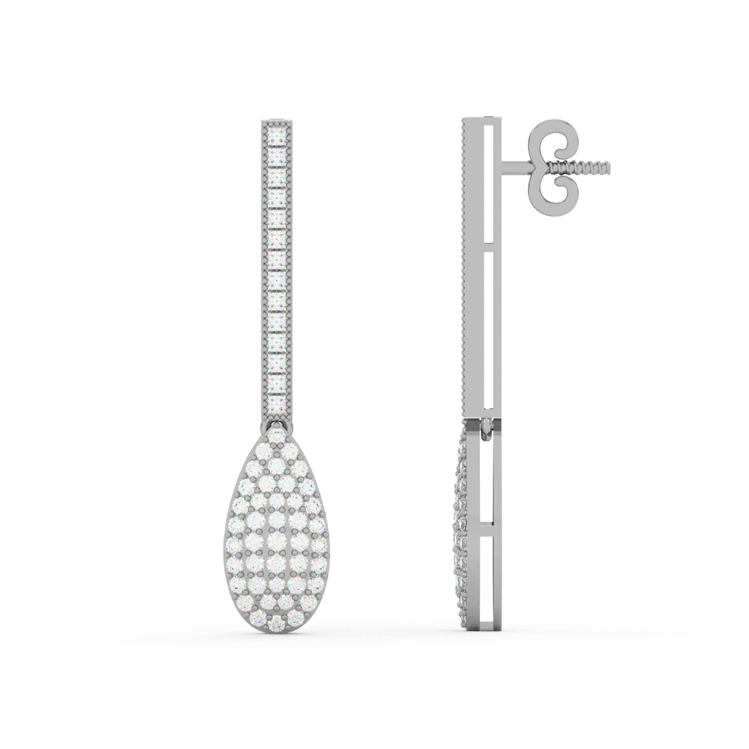 Diamond Dazzle Lab Grown Diamond Drop Earrings by Stefee Jewels