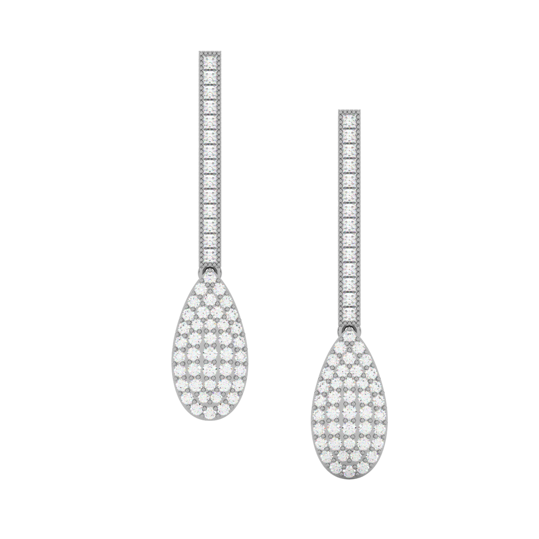 Diamond Dazzle Lab Grown Diamond Drop Earrings by Stefee Jewels