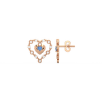 Load image into Gallery viewer, Connected Hearts  Lab Grown Diamond Studs By Stefee Jewels