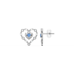 Load image into Gallery viewer, Connected Hearts  Lab Grown Diamond Studs By Stefee Jewels