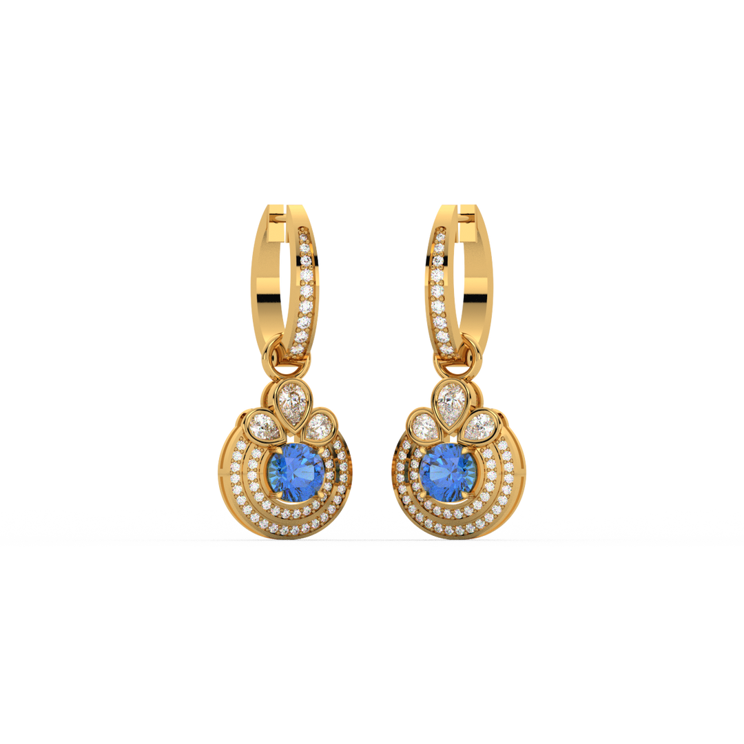 Dazzling Lab Grown Diamond Hoops By Stefee Jewels