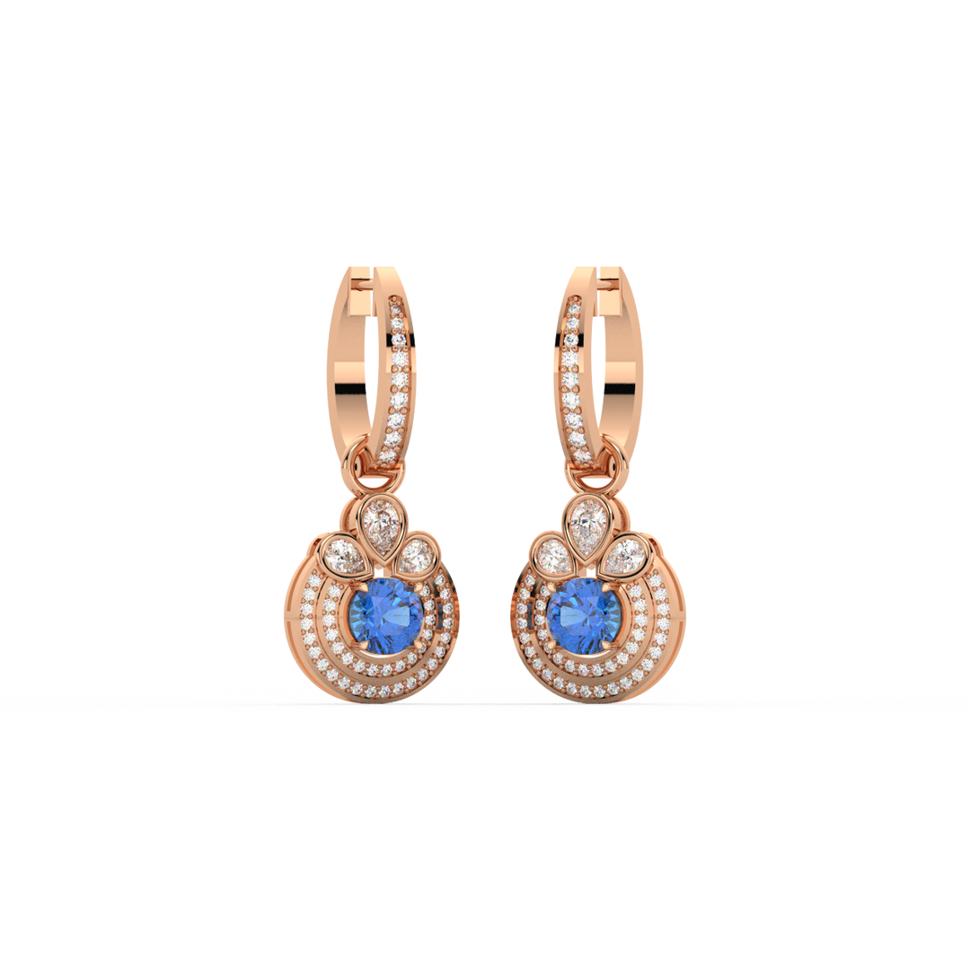 Dazzling Lab Grown Diamond Hoops By Stefee Jewels