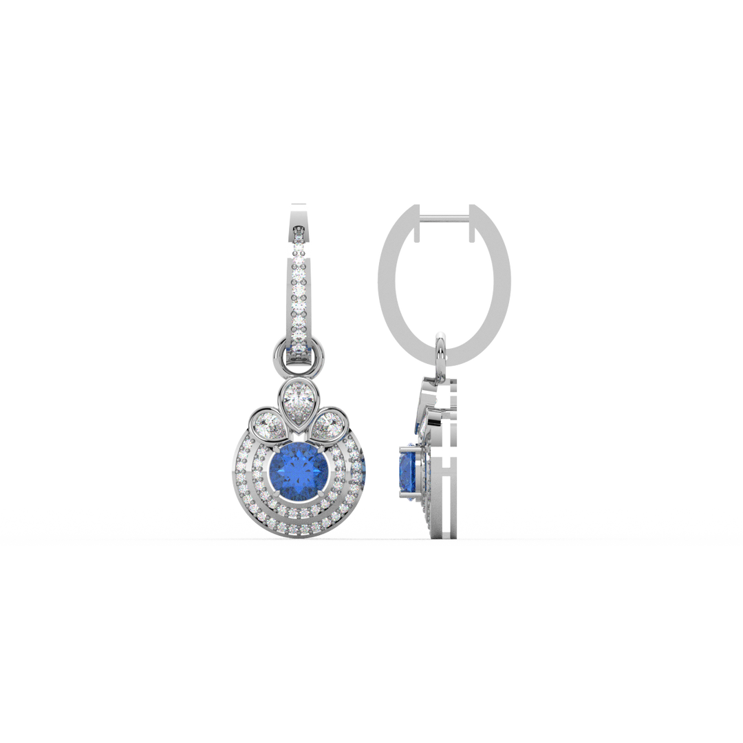Dazzling Lab Grown Diamond Hoops By Stefee Jewels