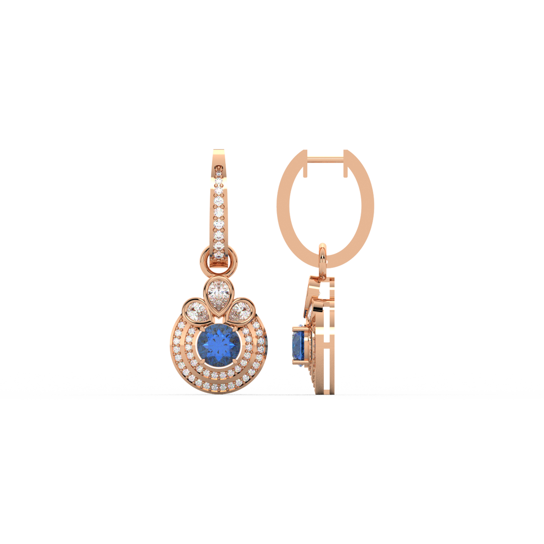 Dazzling Lab Grown Diamond Hoops By Stefee Jewels