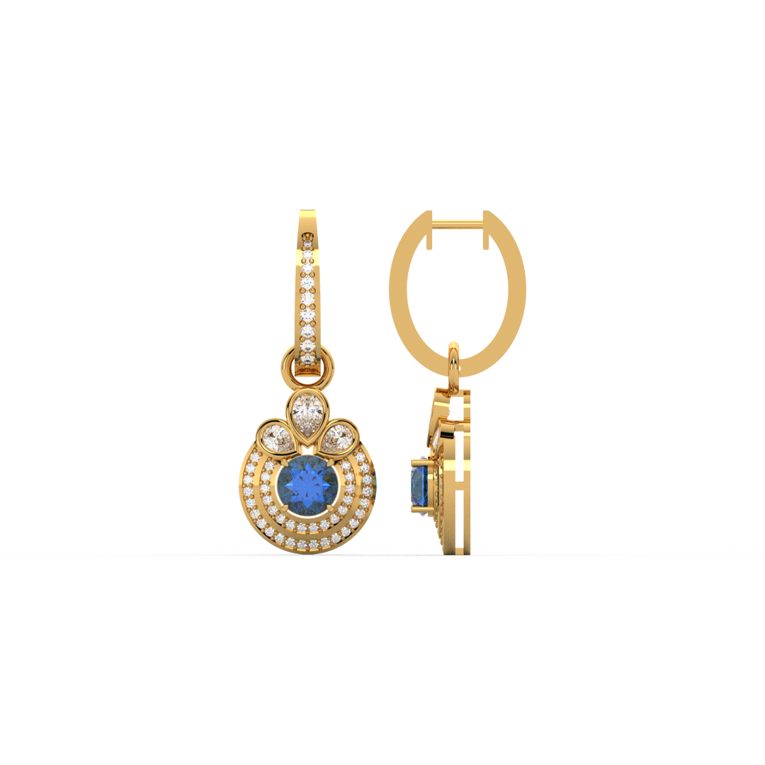 Dazzling Lab Grown Diamond Hoops By Stefee Jewels
