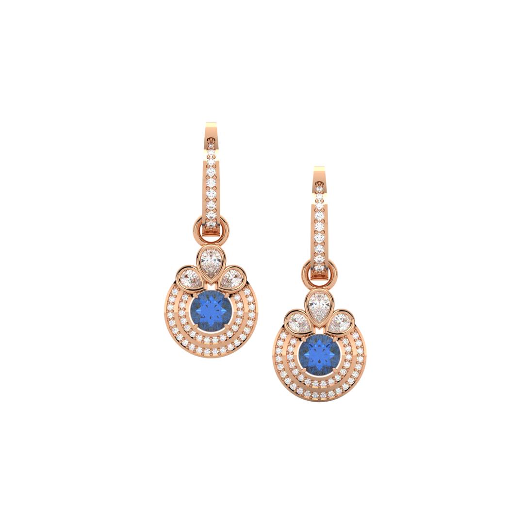 Dazzling Lab Grown Diamond Hoops By Stefee Jewels