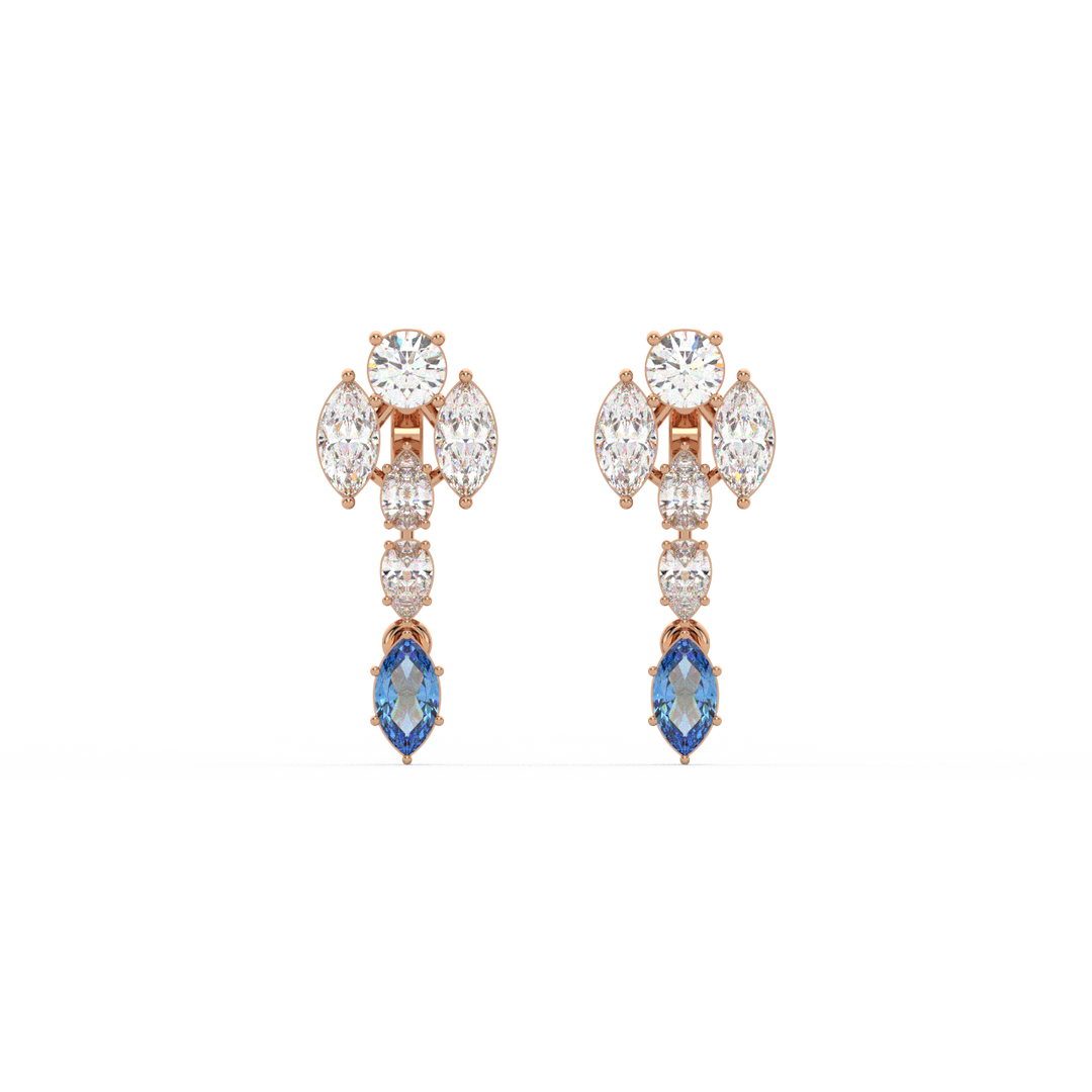 Bright Beginnings Lab Grown Diamond Drop Earrings by Stefee Jewels