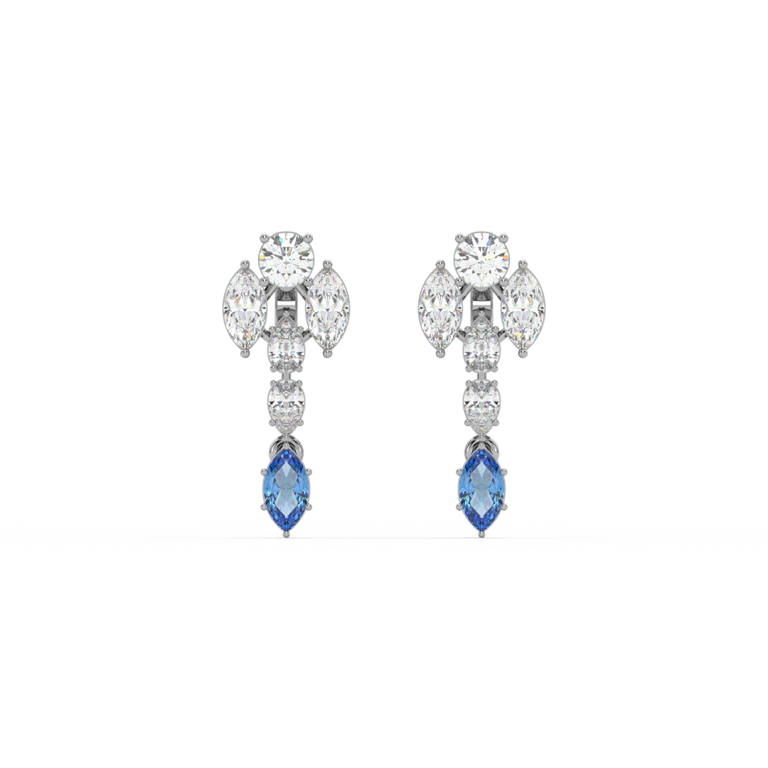 Bright Beginnings Lab Grown Diamond Drop Earrings by Stefee Jewels