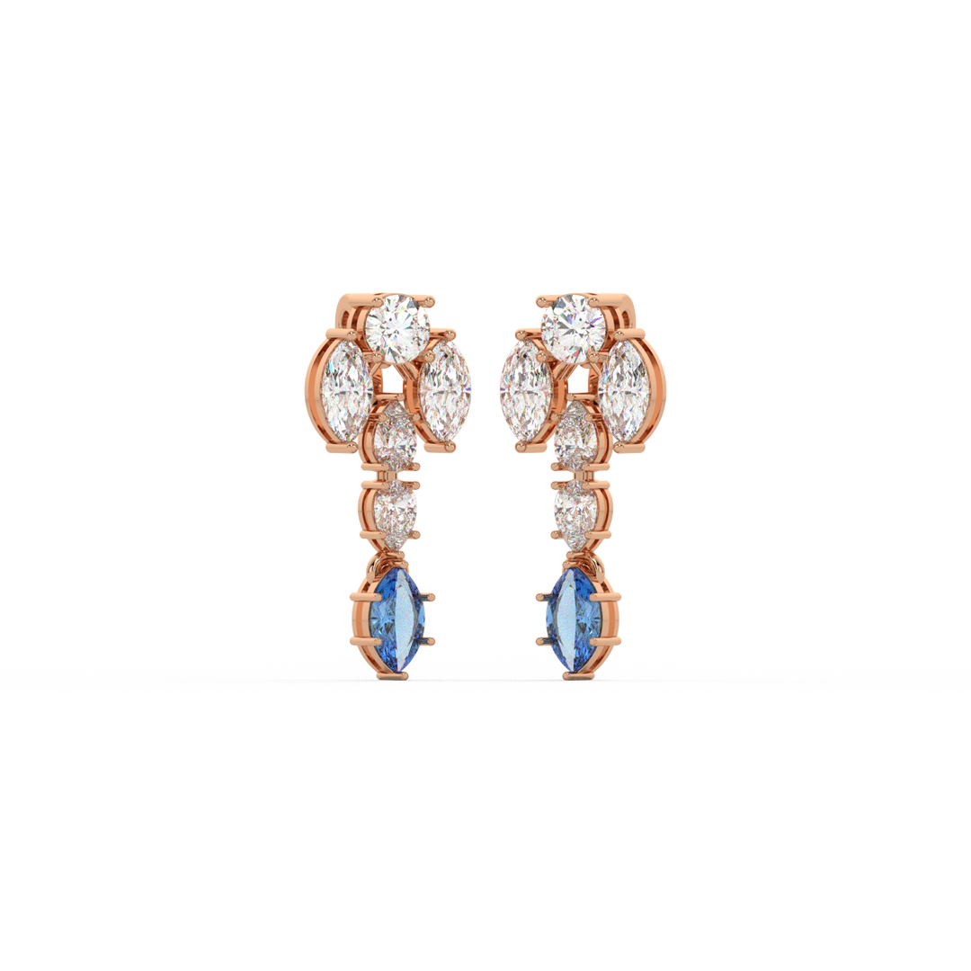 Bright Beginnings Lab Grown Diamond Drop Earrings by Stefee Jewels