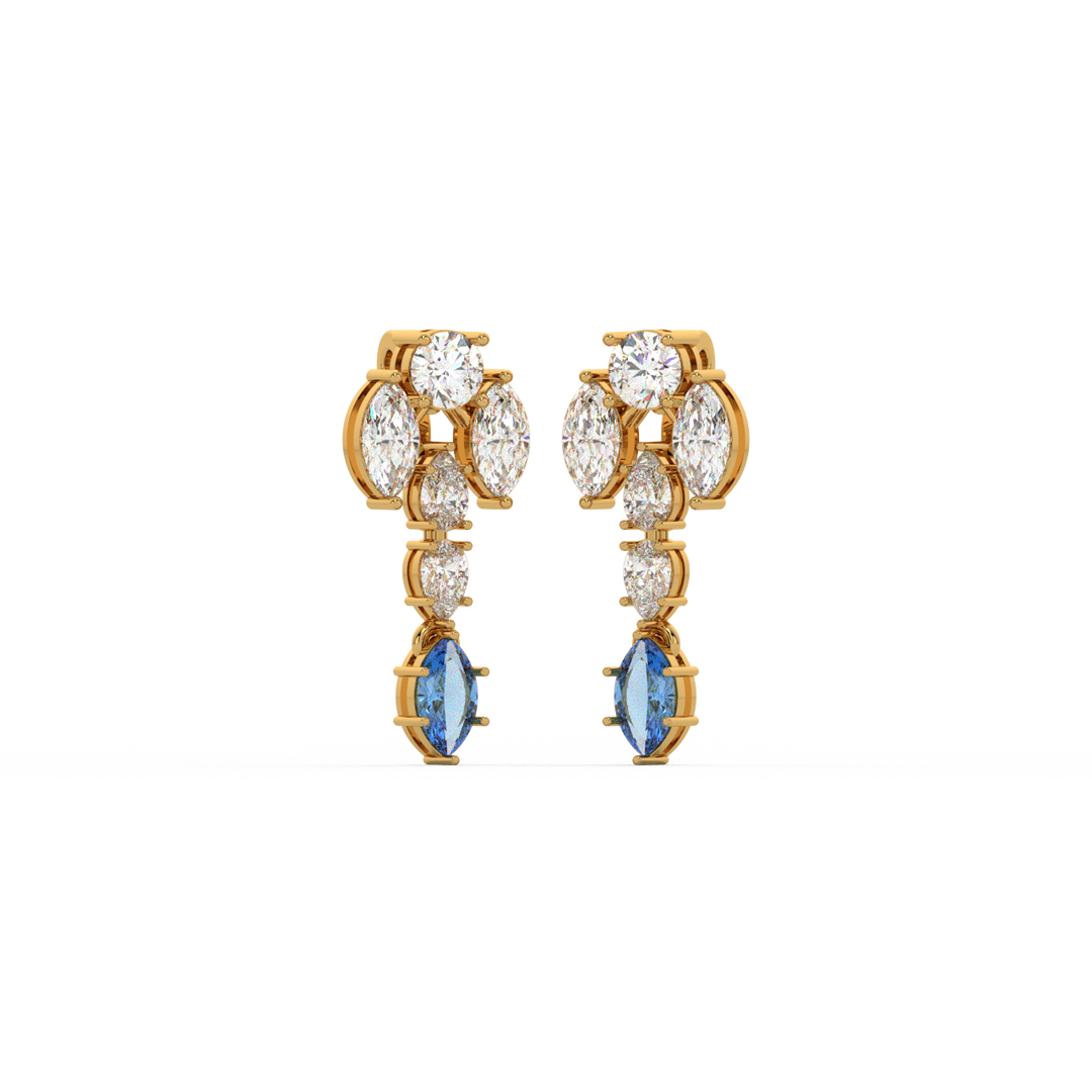 Bright Beginnings Lab Grown Diamond Drop Earrings by Stefee Jewels