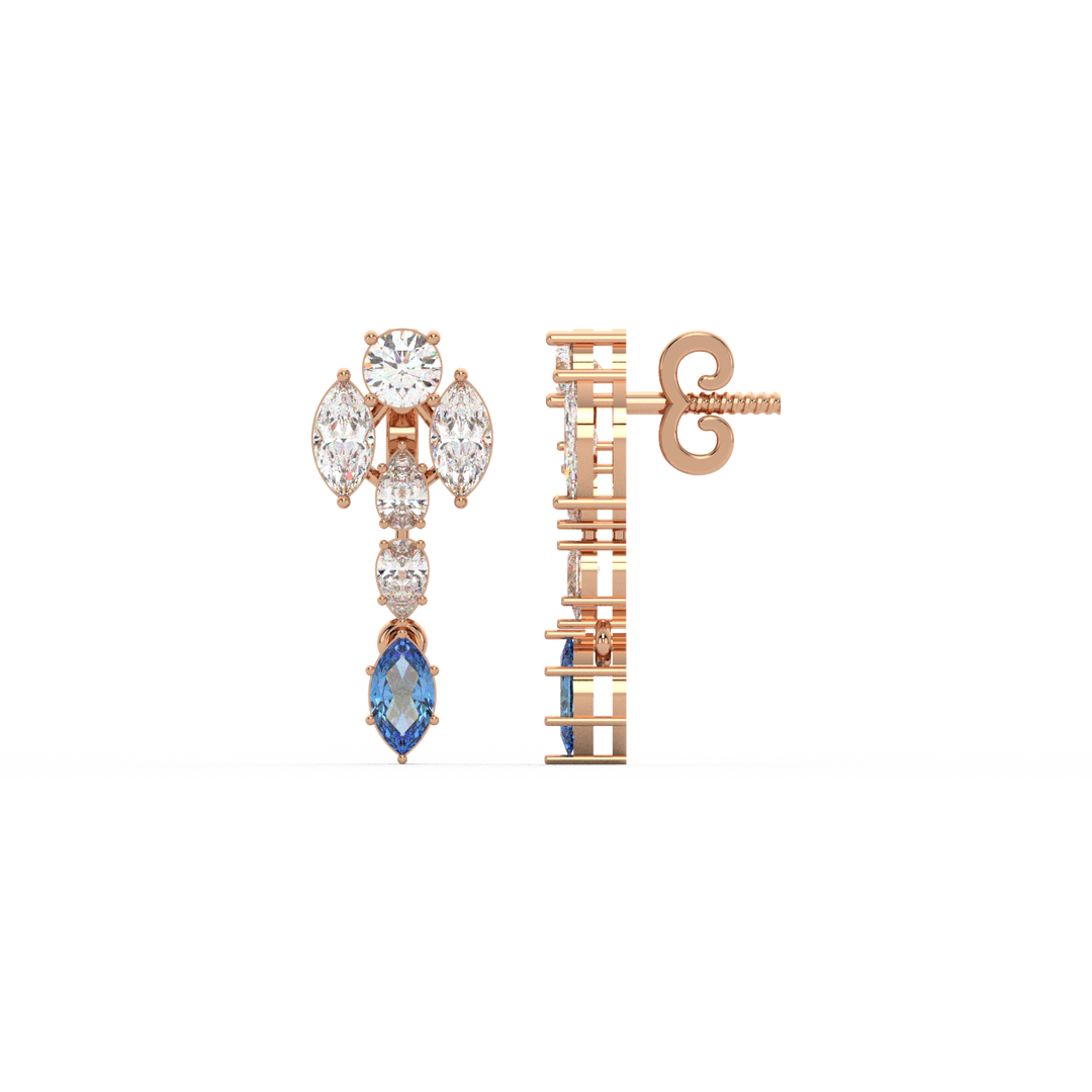 Bright Beginnings Lab Grown Diamond Drop Earrings by Stefee Jewels