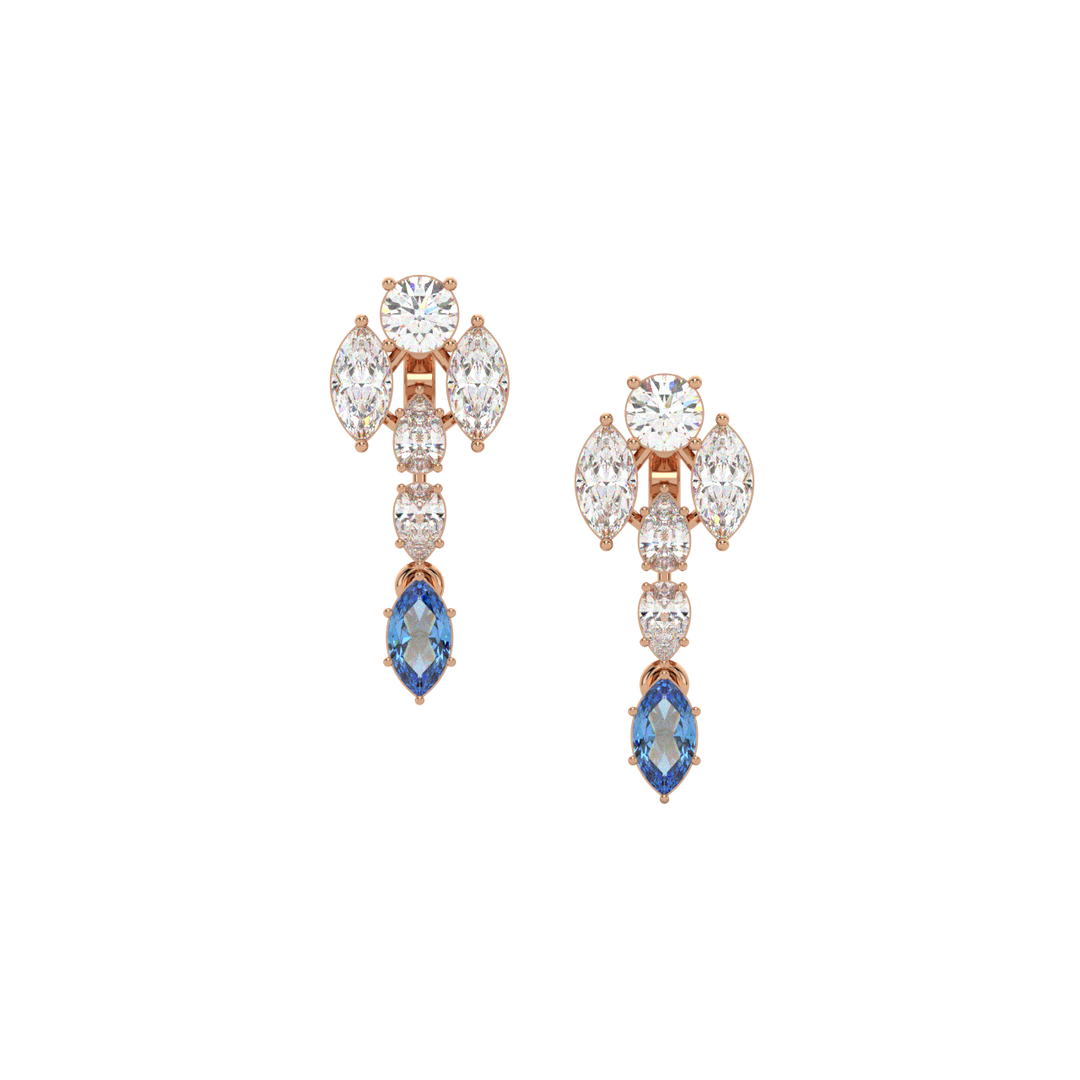 Bright Beginnings Lab Grown Diamond Drop Earrings by Stefee Jewels
