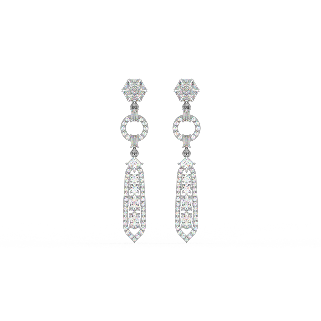 Classic Lab Grown Diamond Starburst Studs By Stefee Jewels