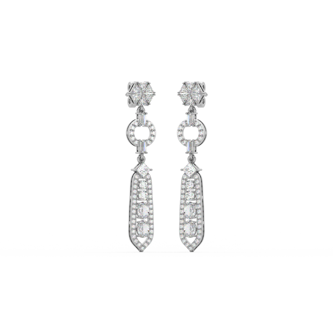 Classic Lab Grown Diamond Starburst Studs By Stefee Jewels