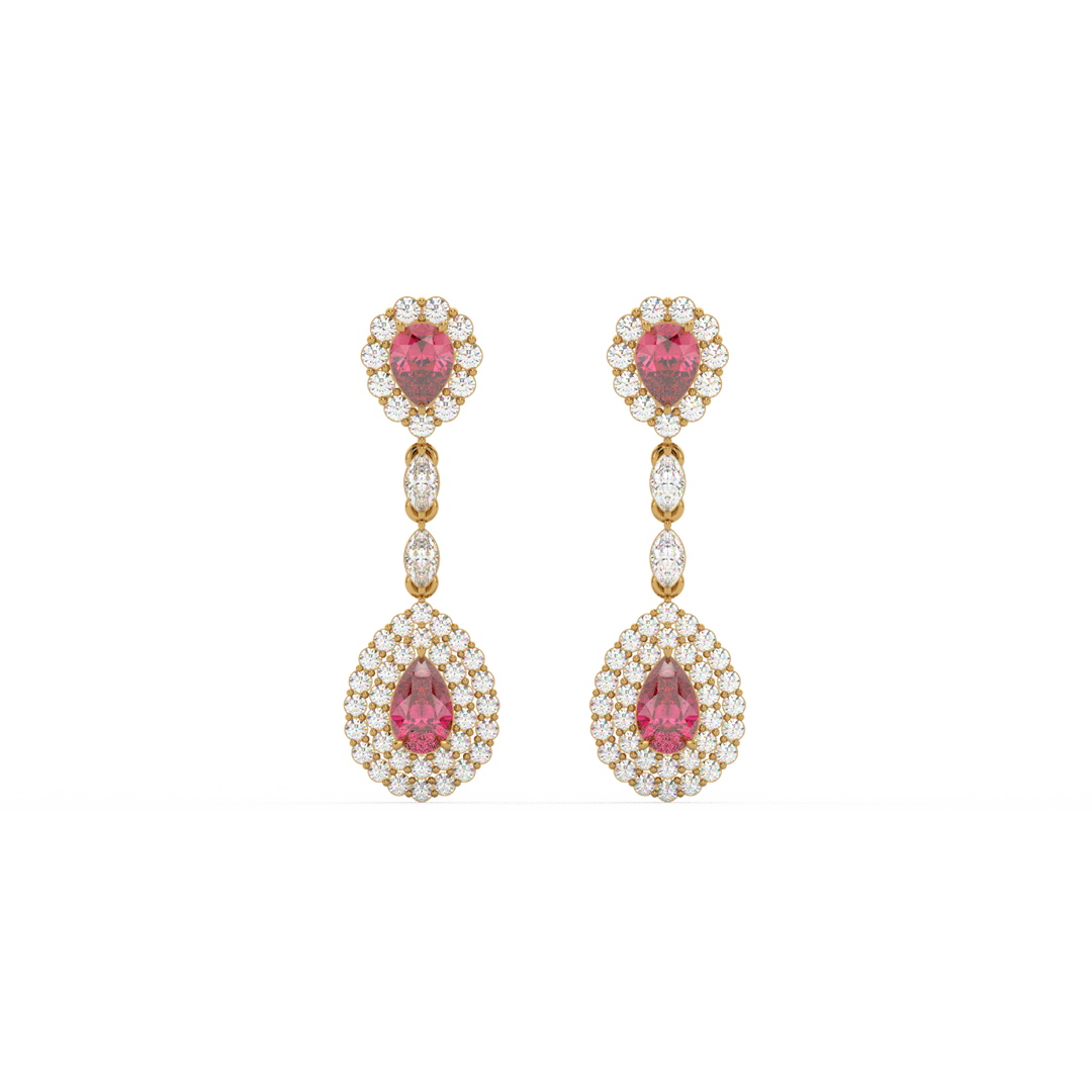 Classic Round  Lab Grown Diamond Ear Studs By Stefee Jewels