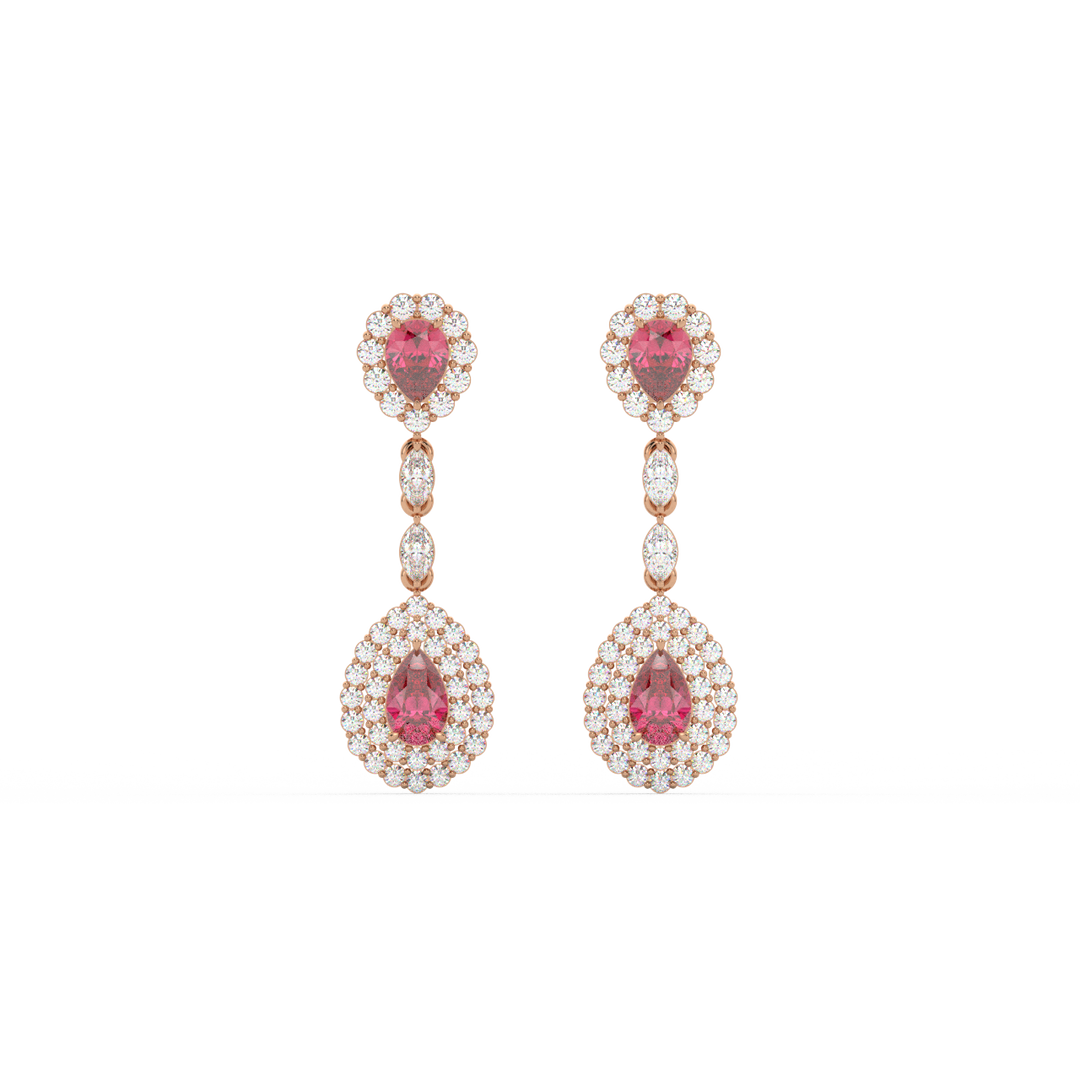 Classic Round  Lab Grown Diamond Ear Studs By Stefee Jewels