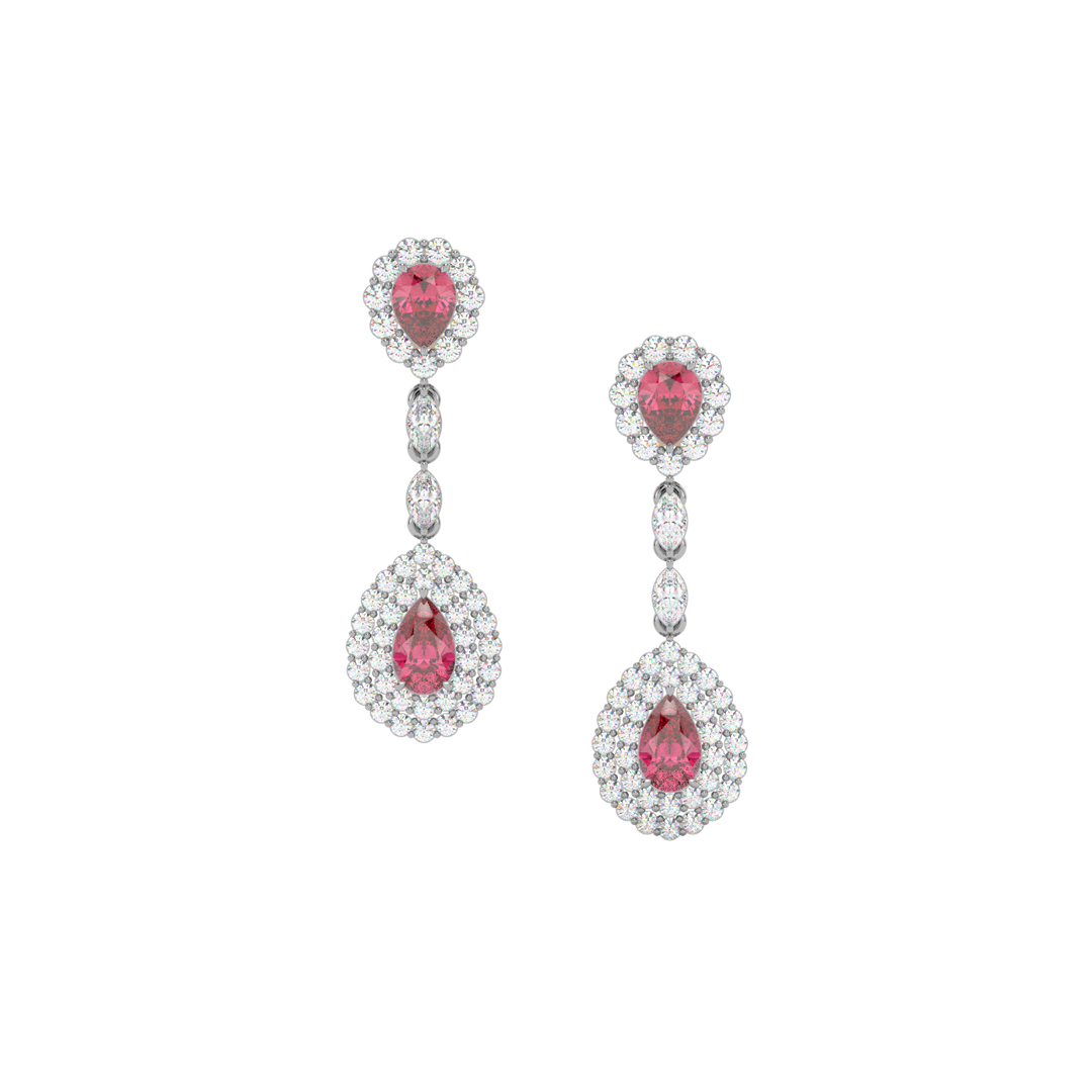 Classic Round  Lab Grown Diamond Ear Studs By Stefee Jewels