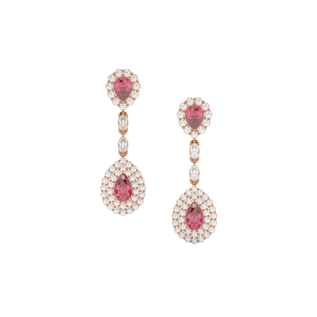 Classic Round  Lab Grown Diamond Ear Studs By Stefee Jewels