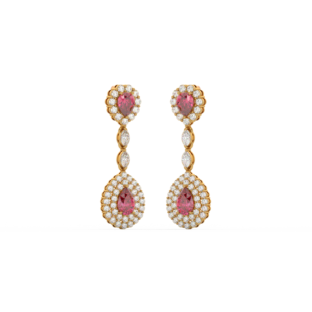 Classic Round  Lab Grown Diamond Ear Studs By Stefee Jewels