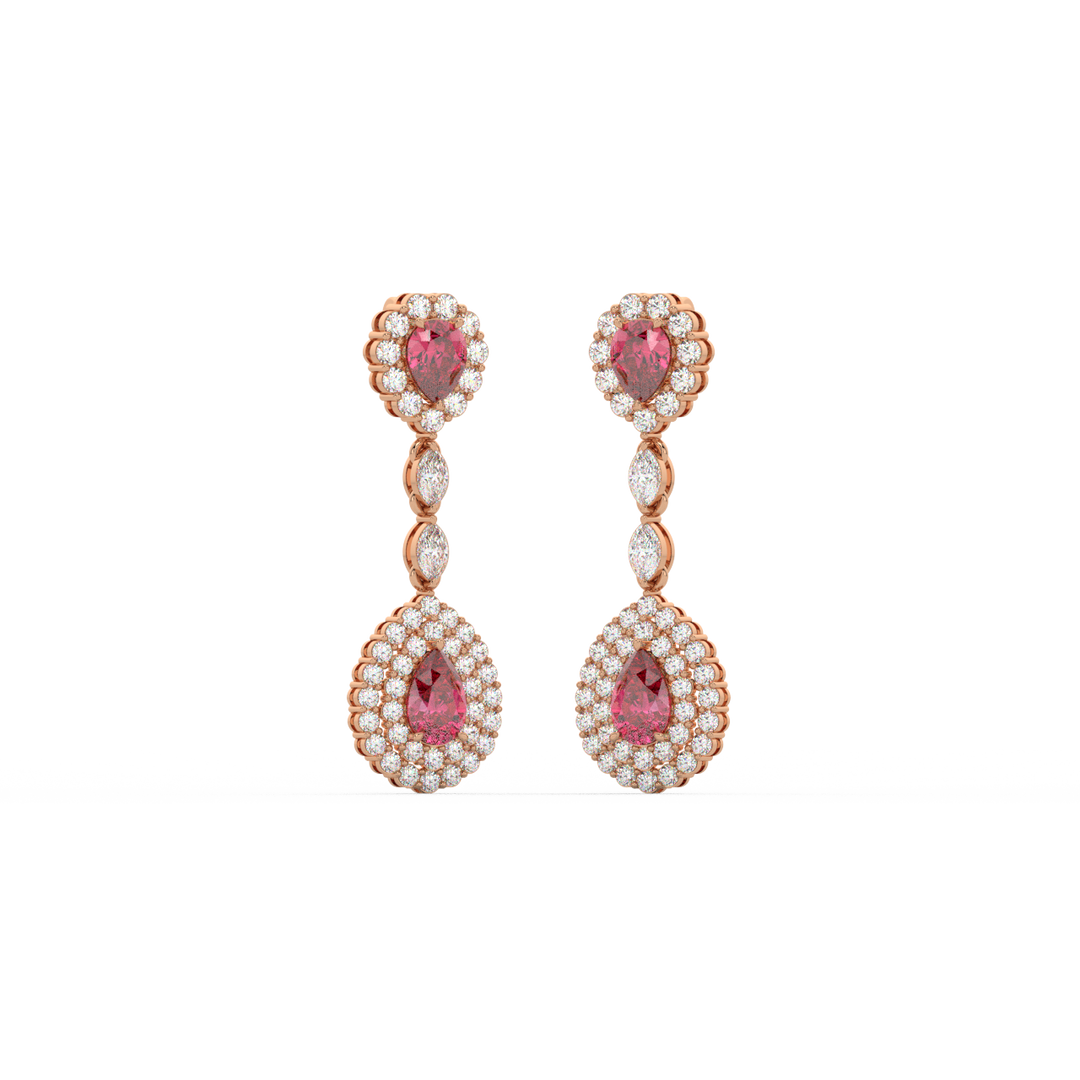Classic Round  Lab Grown Diamond Ear Studs By Stefee Jewels