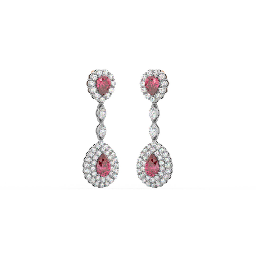 Classic Round  Lab Grown Diamond Ear Studs By Stefee Jewels