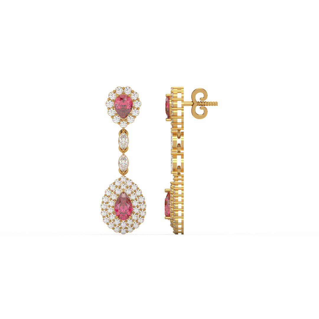 Classic Round  Lab Grown Diamond Ear Studs By Stefee Jewels