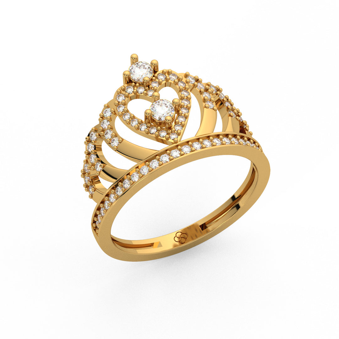 Tiara Diamond Lab Grown Diamond Ring by Stefee Jewels