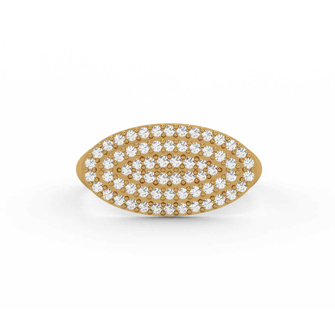 Oval Lab Grown Diamond   Ring by Stefee Jewels