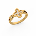 Load image into Gallery viewer, The 4-Leaf Clover Lab Grown Diamond  Ring by Stefee Jewels