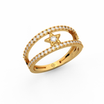 Load image into Gallery viewer, The Round Star  Lab Grown Diamond Ring by Stefee Jewels