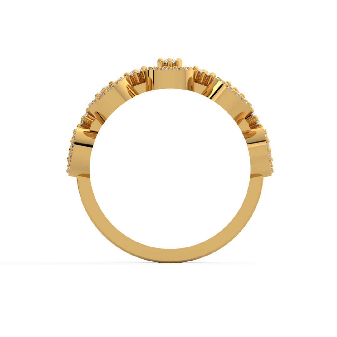 The Crown  Lab Grown Diamond   Ring by Stefee Jewels