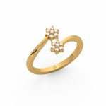 Load image into Gallery viewer, Curled Flower Lab Grown Diamond Ring by Stefee Jewels