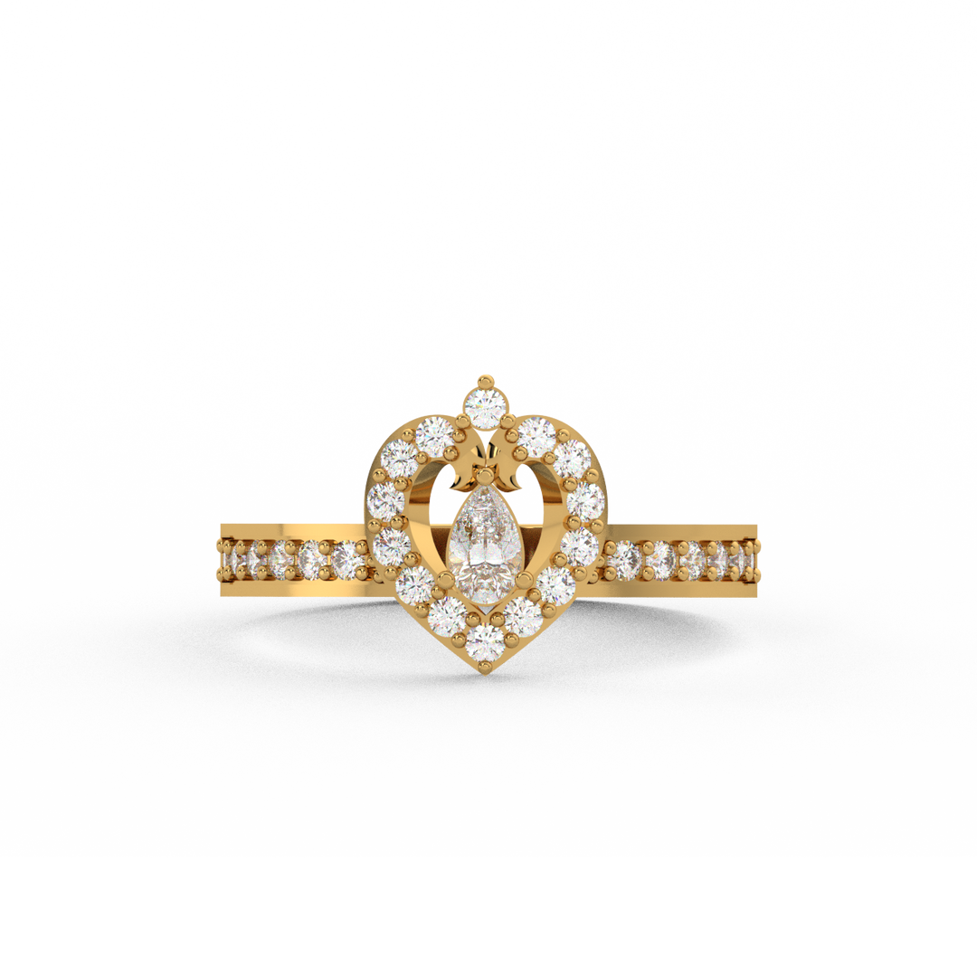 Sparkling Solitaire Lab Grown Diamond Ring for Birthdays by Stefee Jewels