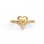 Load image into Gallery viewer, The Heart   Lab Grown Diamond Ring by Stefee Jewels