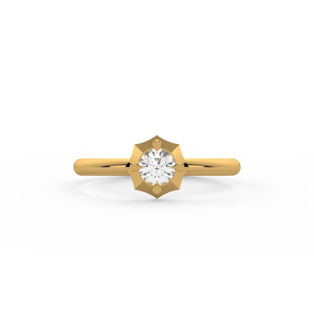 Empress Halo Lab Grown Diamond Engagement Ring by Stefee Jewels