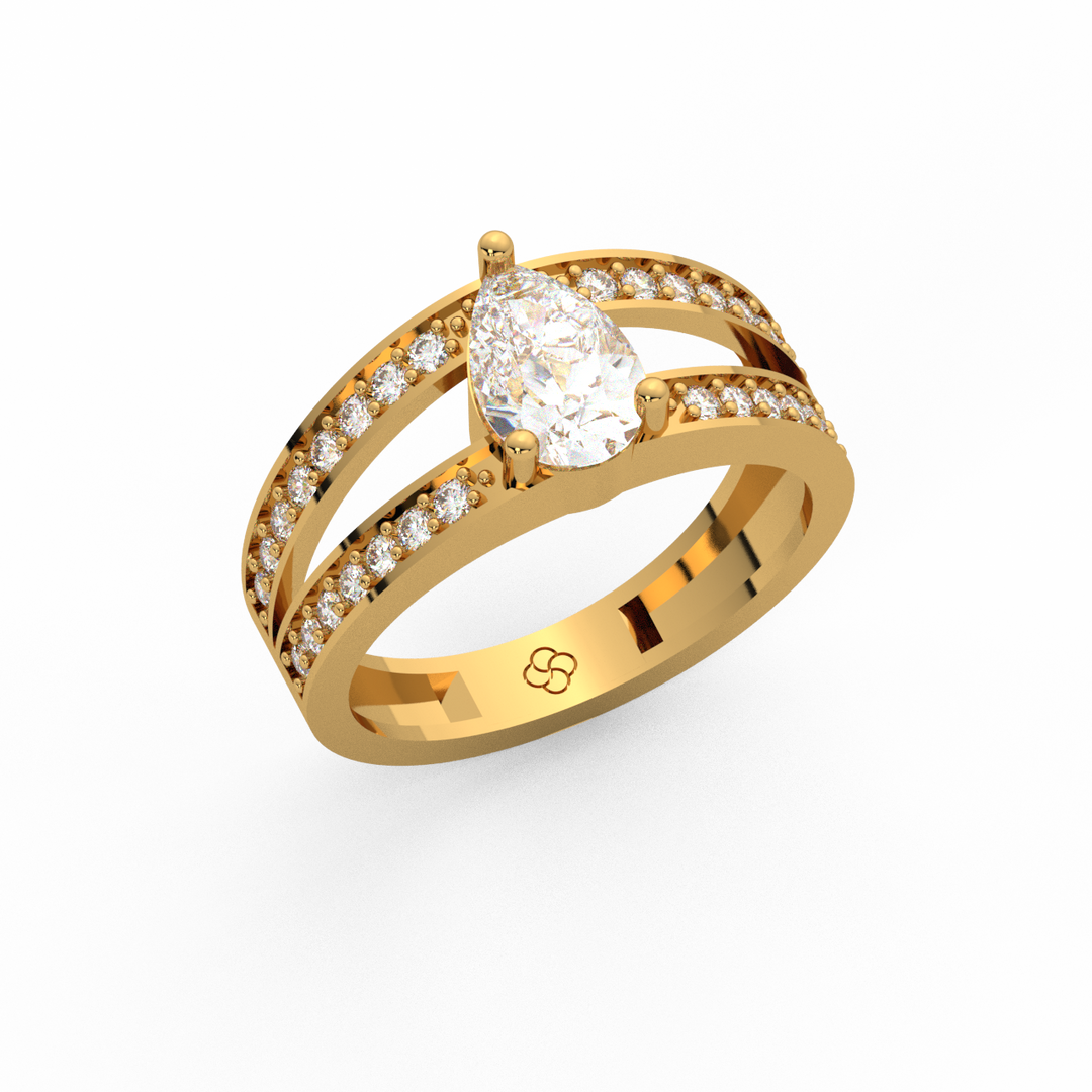Bold & Double Radiant Ring by Stefee Jewels (Copy)