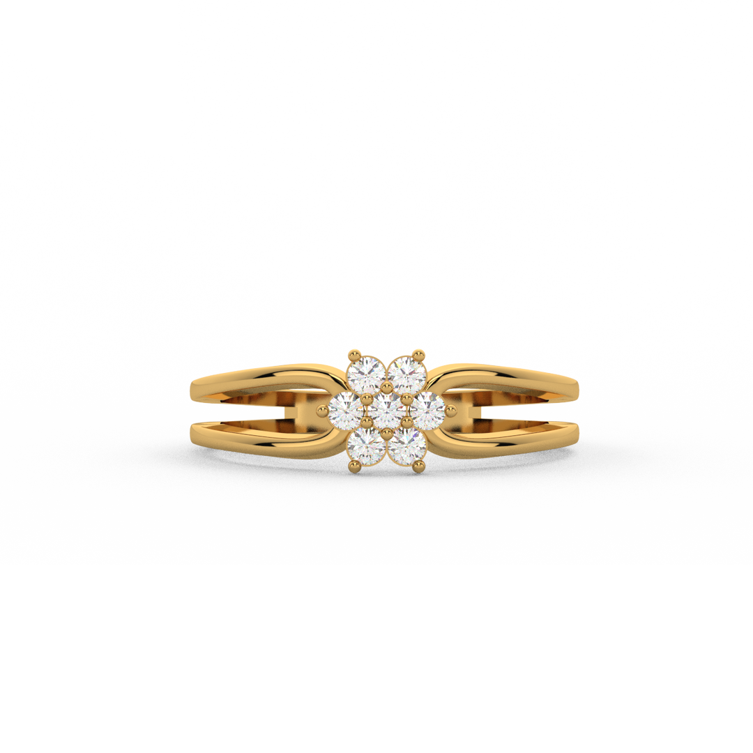 Halo-Star  Lab Grown Diamond Ring by Stefee Jewels