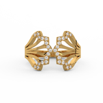 Load image into Gallery viewer, Mermaid Petals Shaped Lab Grown Diamond Ring by Stefee Jewels