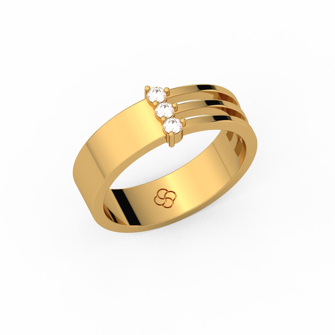 Triple Wave Lab Grown Diamond Ring by Stefee Jewels