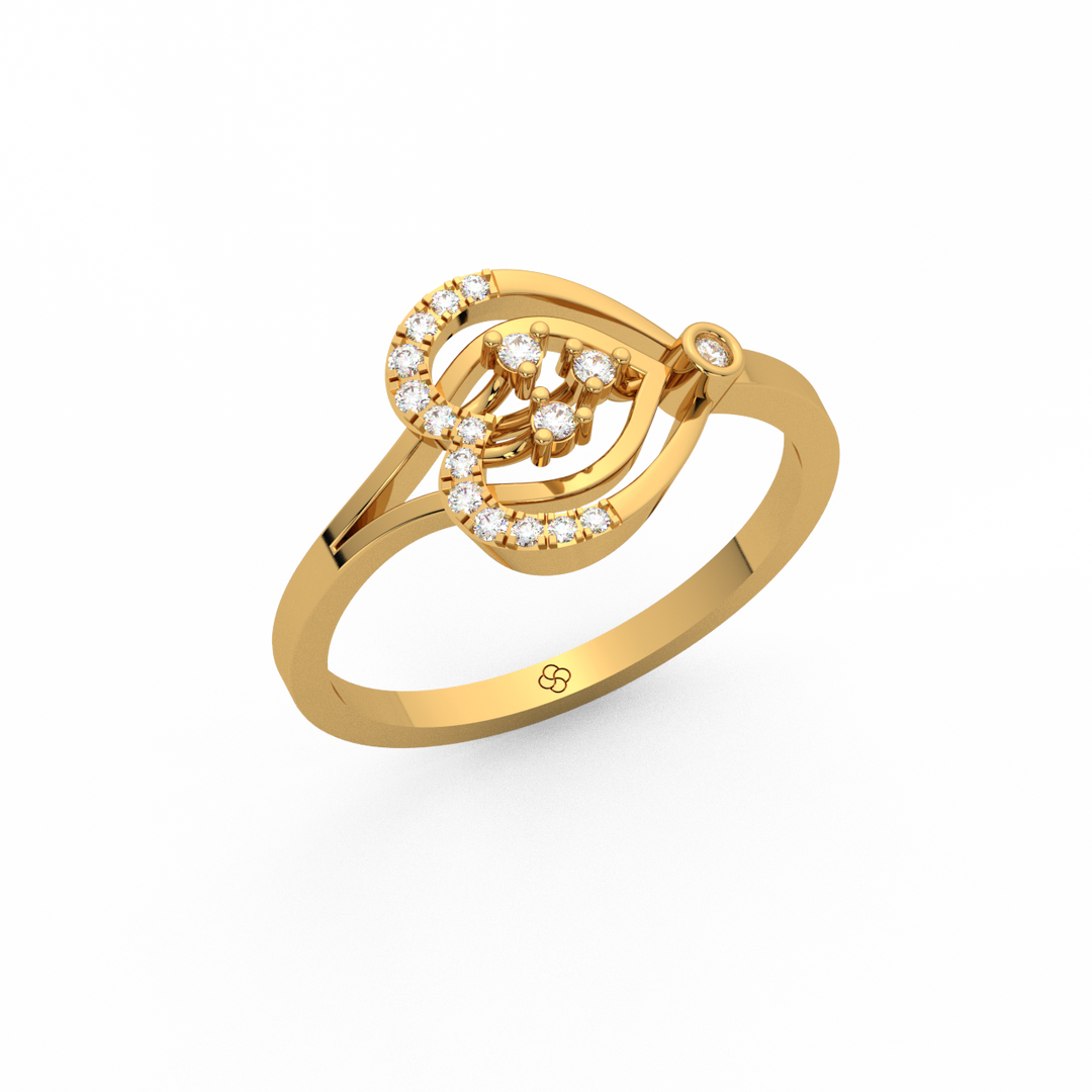 Cocktail  Lab Grown Diamond Ring by Stefee Jewels