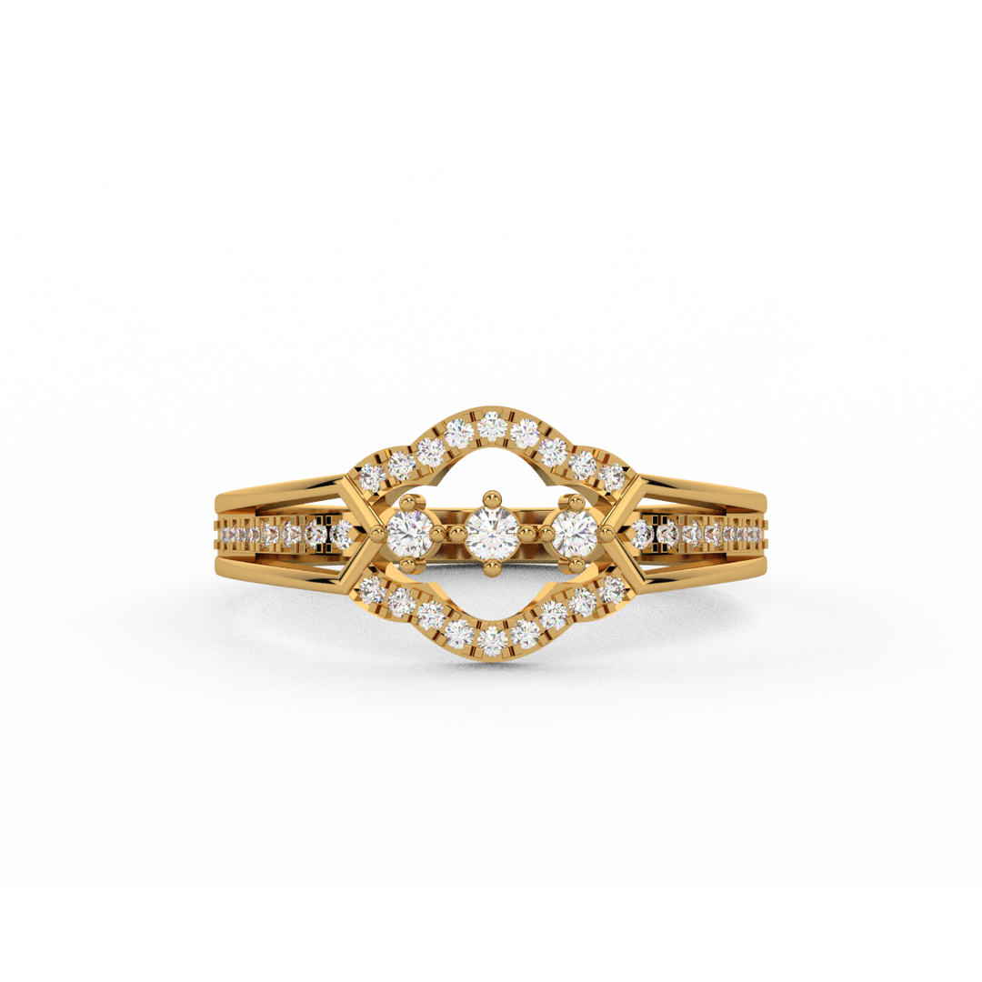 The Connected Stones Lab Grown Diamond   Ring by Stefee Jewels