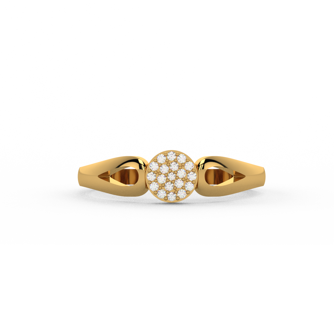 The Halo-Twisted Lab Grown Diamond Ring by Stefee Jewels