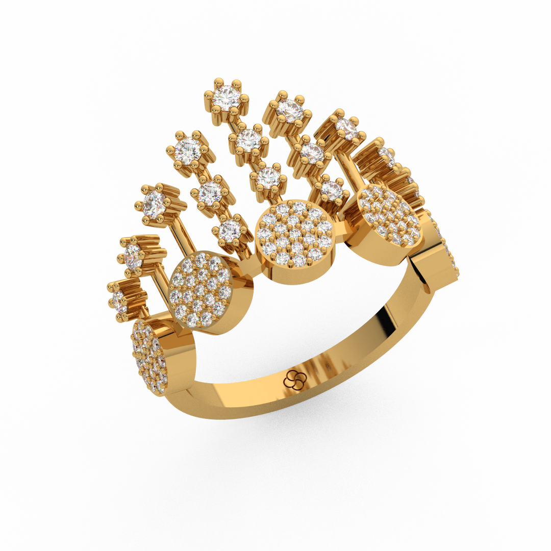 The Crown  Lab Grown Diamond   Ring by Stefee Jewels