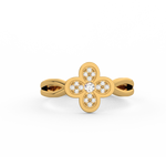 Load image into Gallery viewer, The 4-Leaf Clover Lab Grown Diamond  Ring by Stefee Jewels