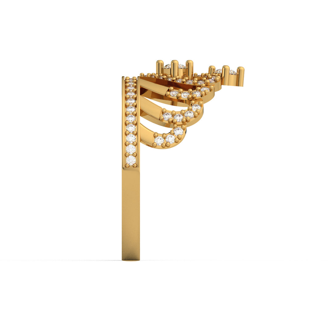 Tiara Diamond Lab Grown Diamond Ring by Stefee Jewels