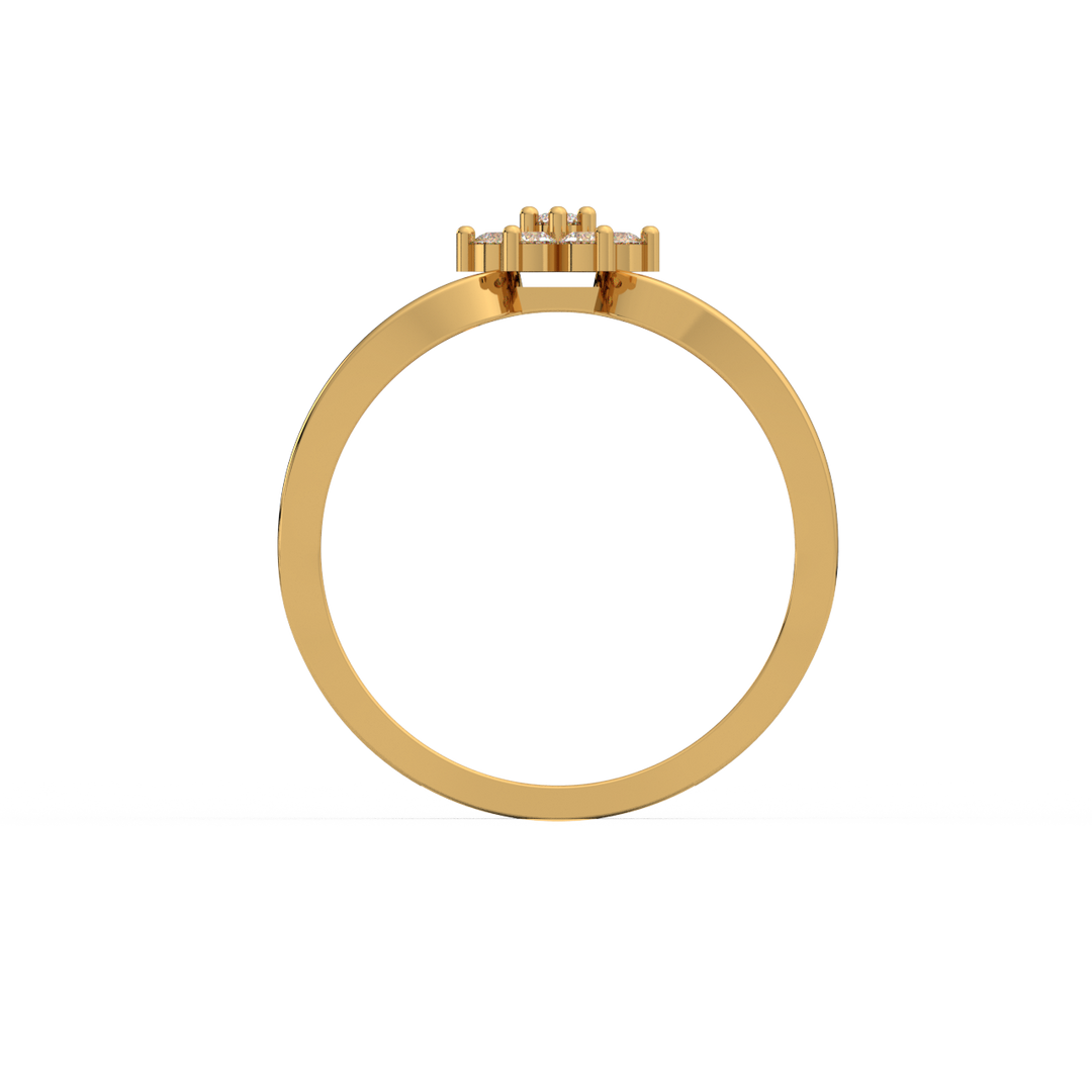 Halo-Star  Lab Grown Diamond Ring by Stefee Jewels