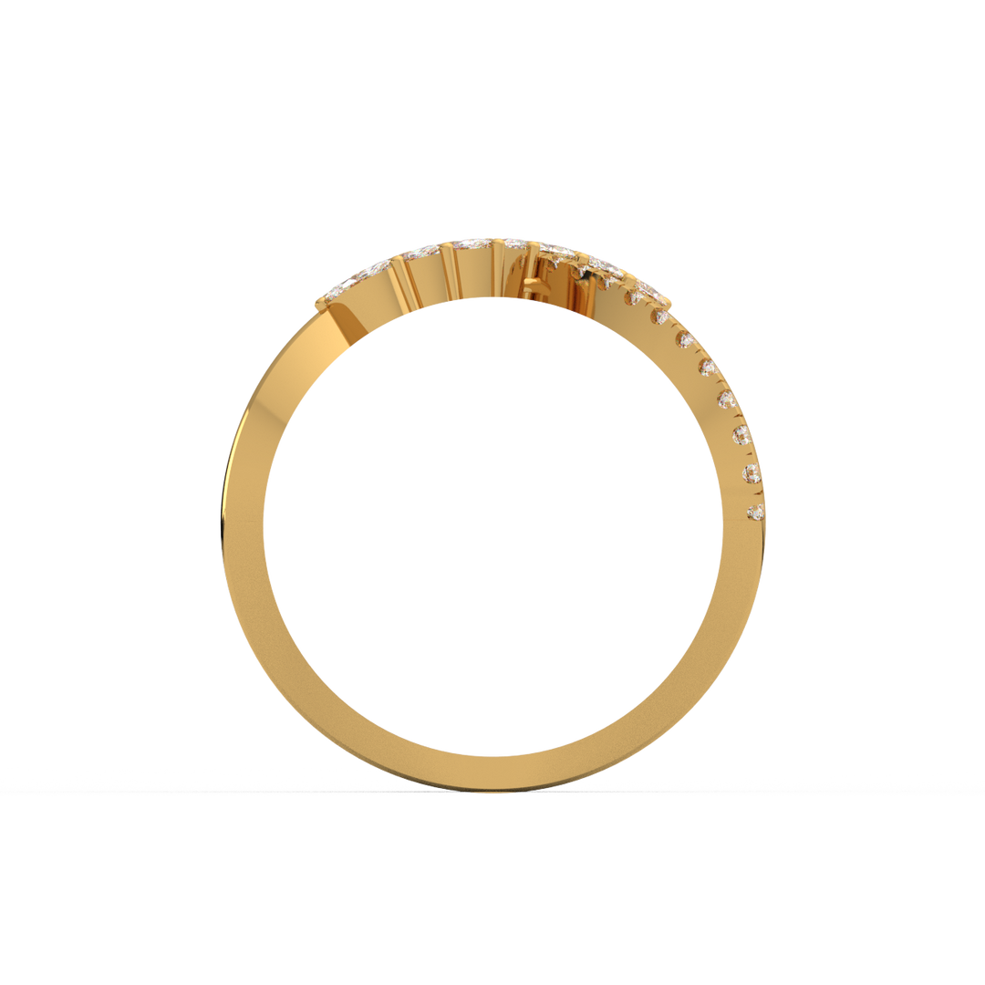 Brilliant Petals Lab Grown Diamond Ring by Stefee Jewels