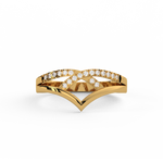 Load image into Gallery viewer, Crown  Lab Grown Diamond Ring by Stefee Jewels