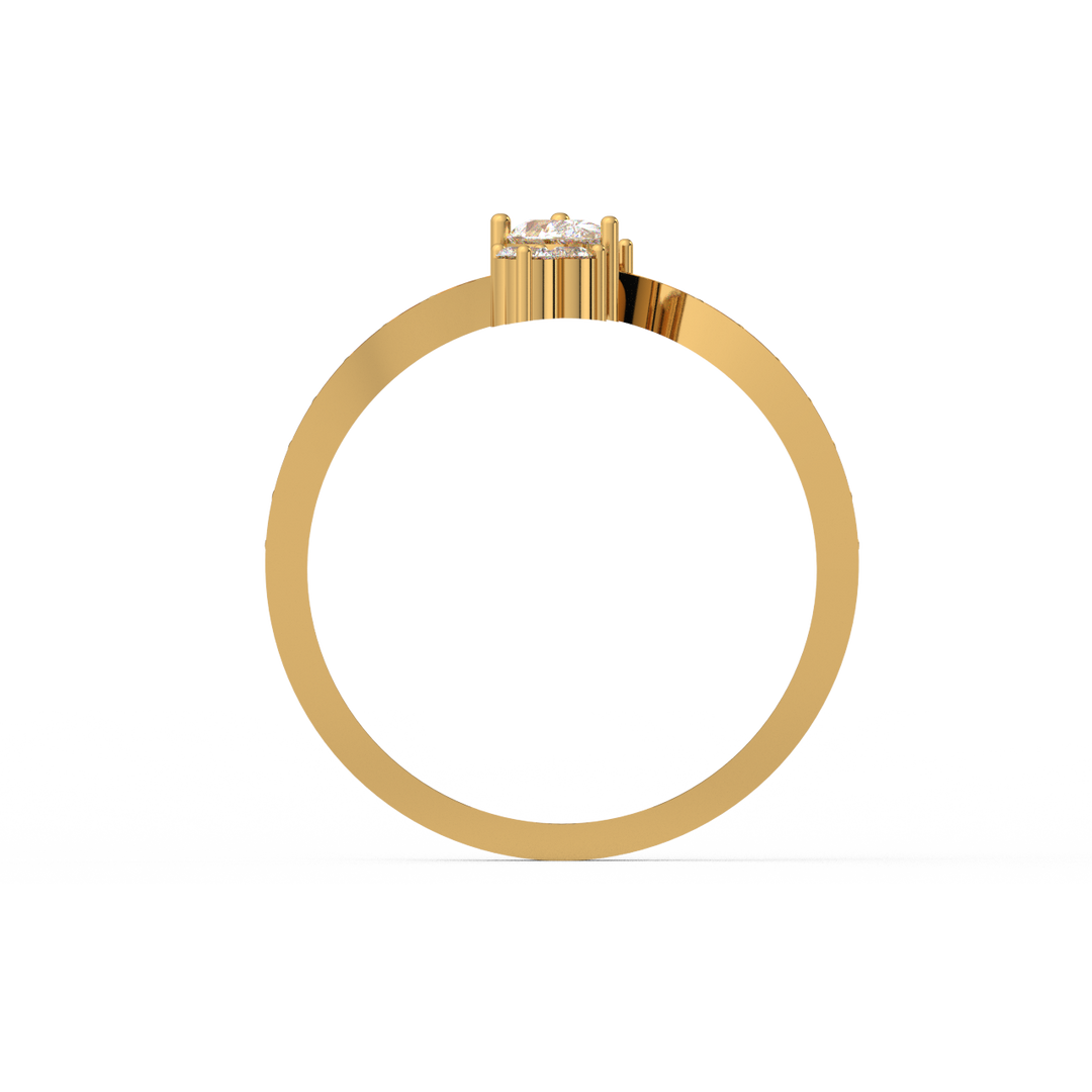 Delicate  Lab Grown Diamond Ring for her dreams by Stefee Jewels