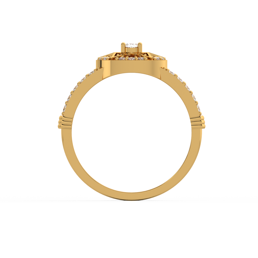 Bold & Stylish Lab Grown Diamond Engagement Ring by Stefee Jewels